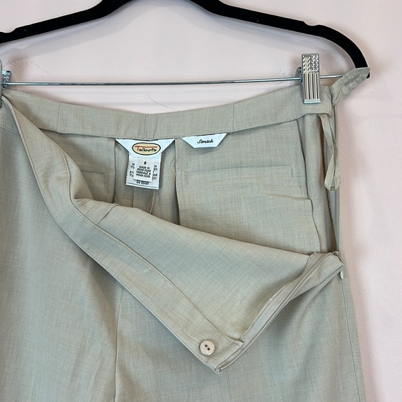 Talbots Stretch Chinos Size 8 heather beige - Picture 2 of 6